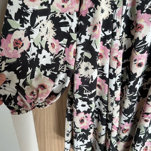 New Torrid 3 Mini Bubble Charmeuse Floral Babydoll Dress 14-16 1x lined silky - Picture 10 of 15